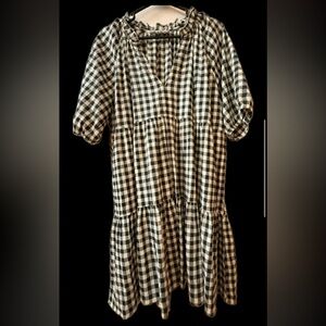 BB Dakota by Steve Madden Monochrome Patterned Dress